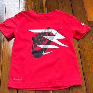 Nike Kids Bright Red Graphic Tee